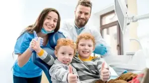 Dentists with childs