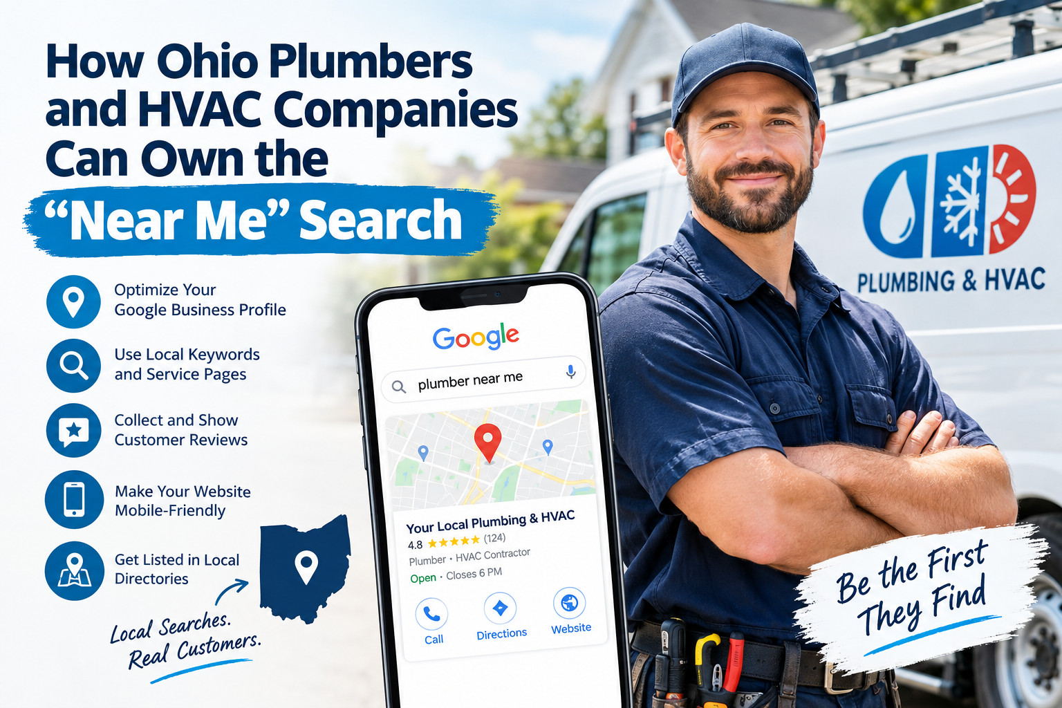 How Ohio Plumbers and HVAC Companies Can Own the Near Me Search